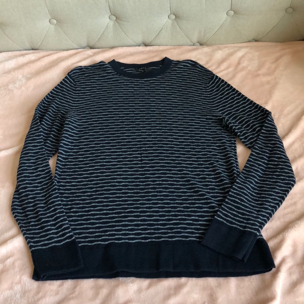 Theory striped lightweight sweater